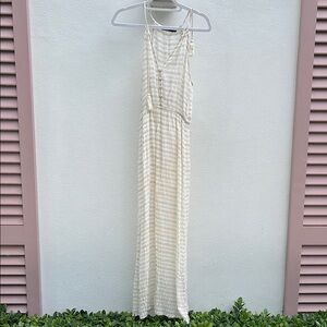 Maven West Elegant Cream Maxi Dress